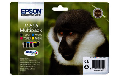 Epson Monkey BK-C-M-Y Multipack Ink Cartridge Epson Monkey BK-C-M-Y Multipack Ink Cartridge